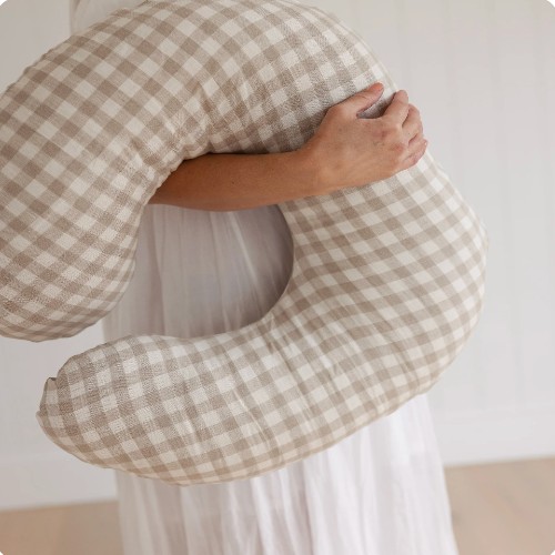 Nursing Pillow & Cover- Gingham